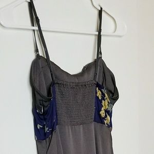 Free People Dresses - Free People High Low Grey and Blue Floral Dress Free People Dresses - Free People High Low Grey and Blue Floral Dress